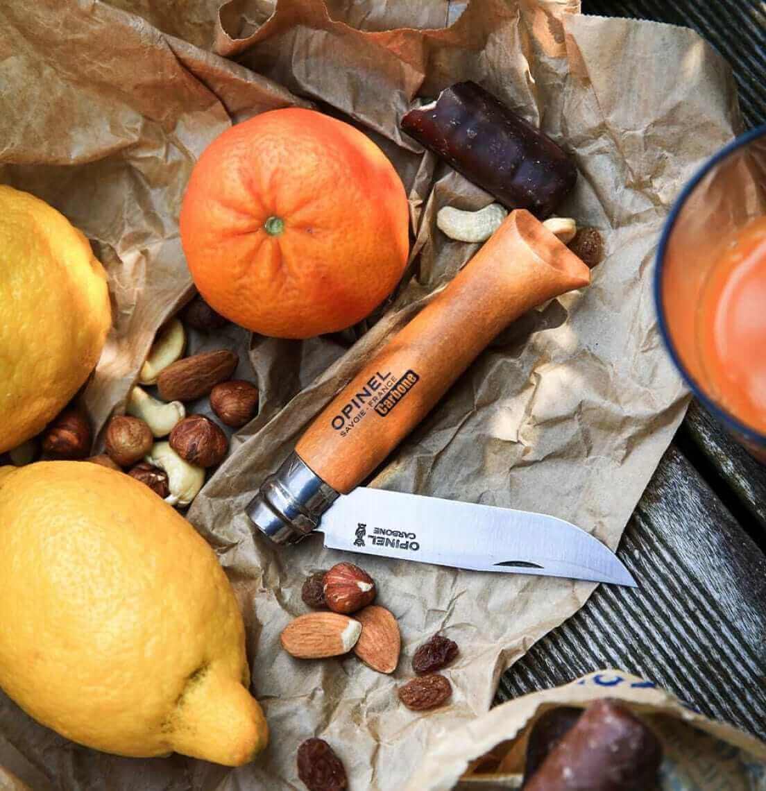 Carbon Vrn #8 Opinel Knife 80mm - Image 5