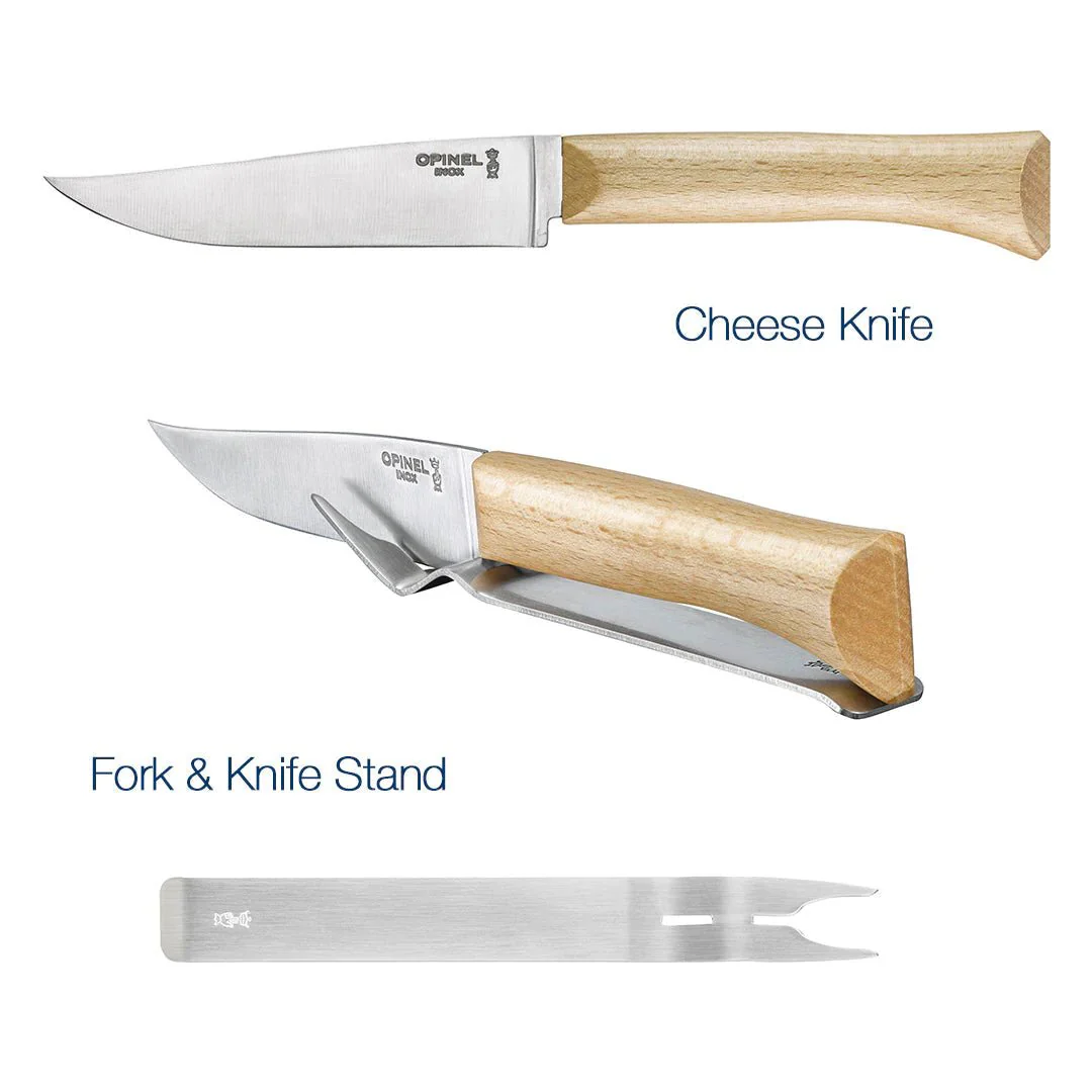 Cheese Knife and Fork Set Opinel - Image 3