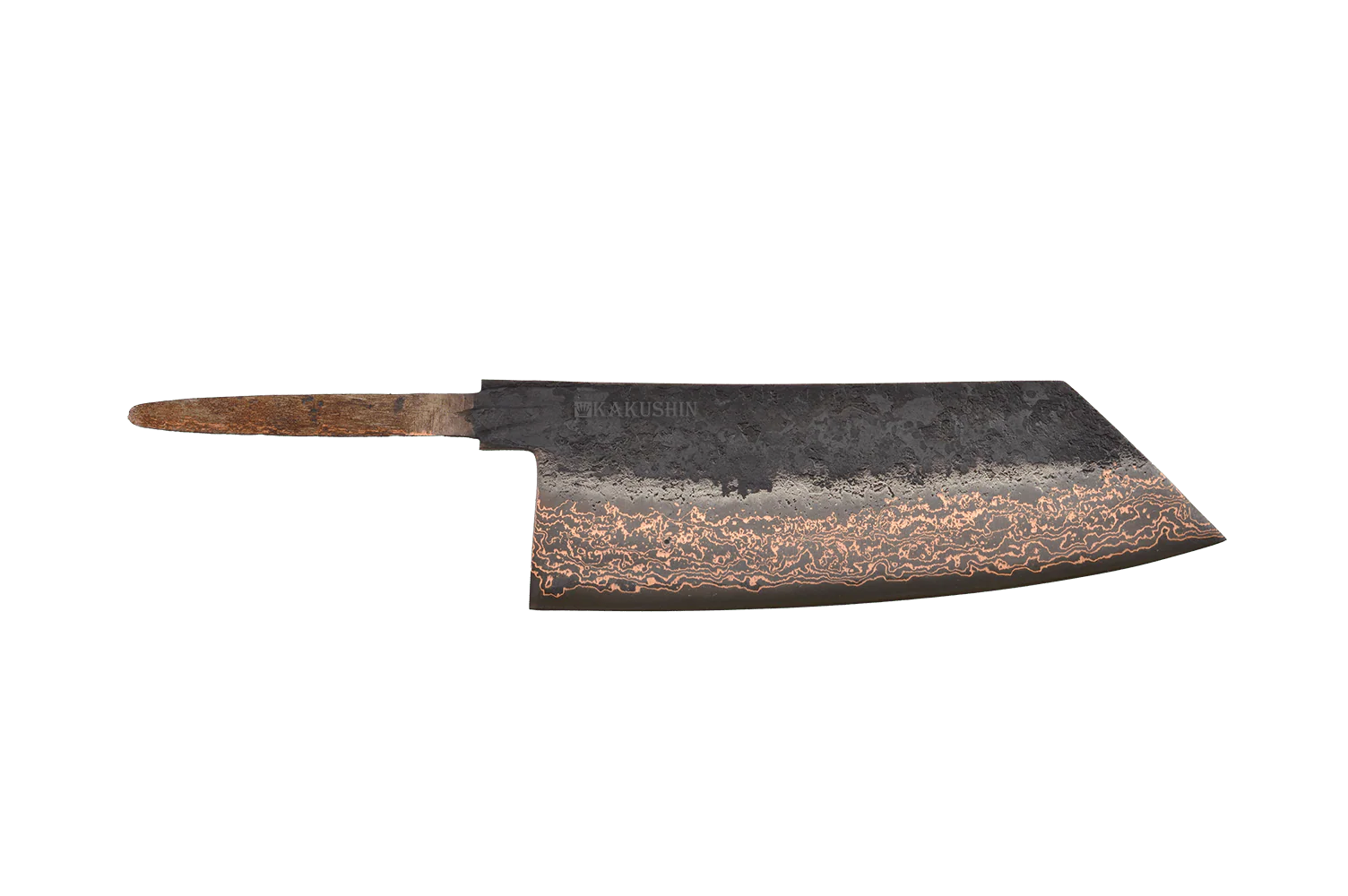 Copper Damascus 2.0 Kurouchi 52100 Tall-Bunka 180mm (Blade Only)