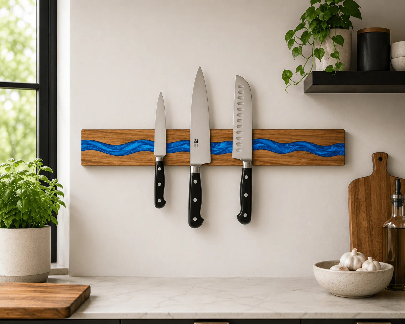 Epoxy Acacia Magnetic Knife Racks - Image 3