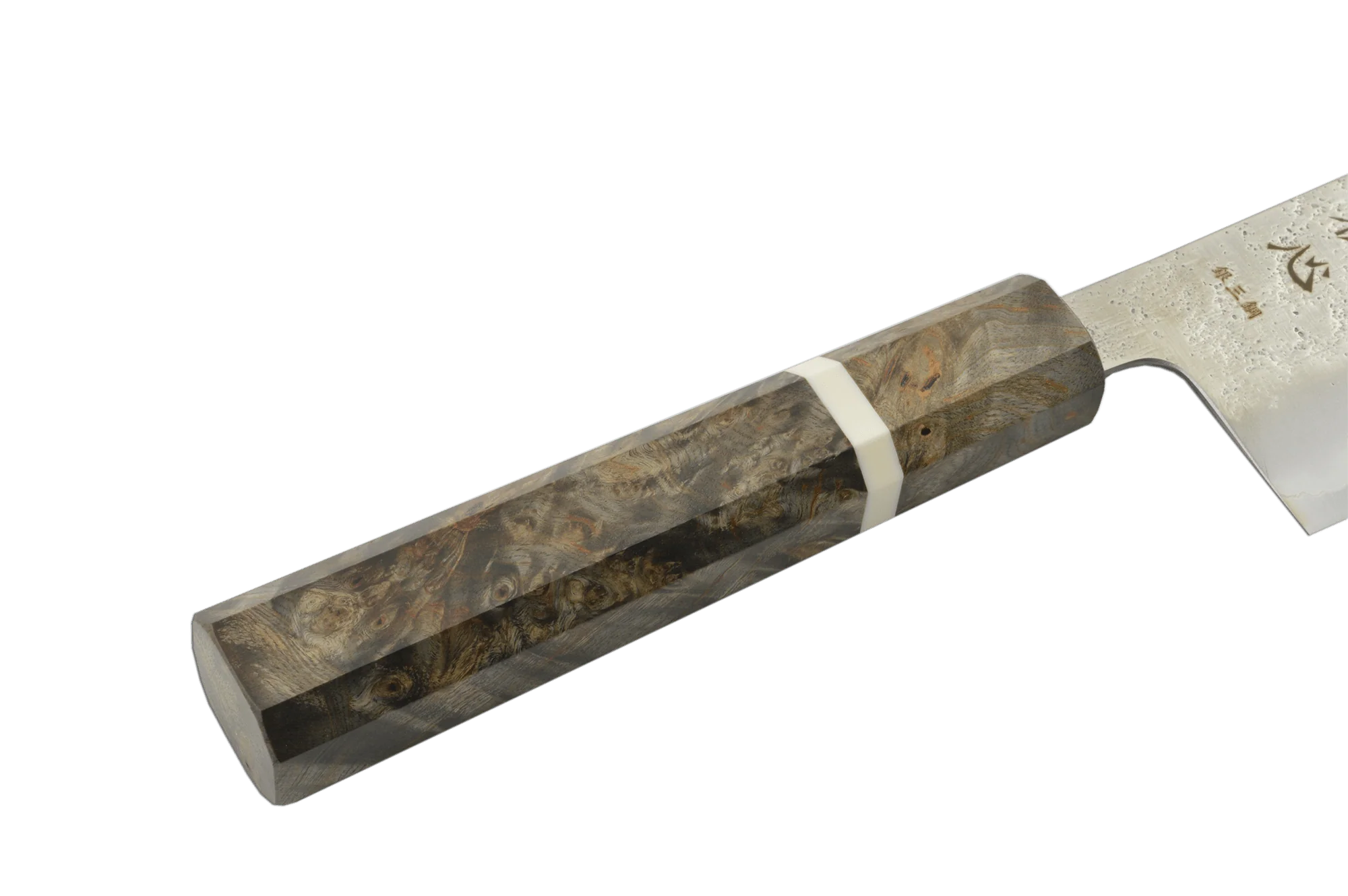 Ginrei Silver3 Nashiji Birch Nakiri 160mm - Image 4