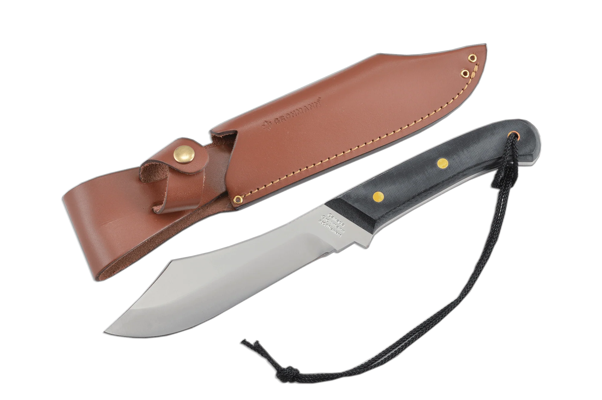 Grohmann Hunting Black Micarta Knife 140mm
