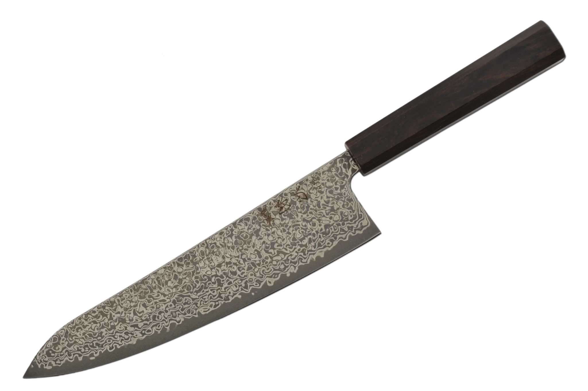 Hatsukokoro Hikari Damascus SLD Ebony Gyuto 210mm