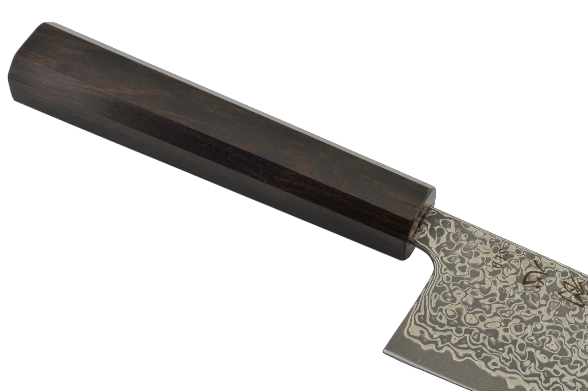 Hatsukokoro Hikari Damascus SLD Ebony Gyuto 210mm - Image 3
