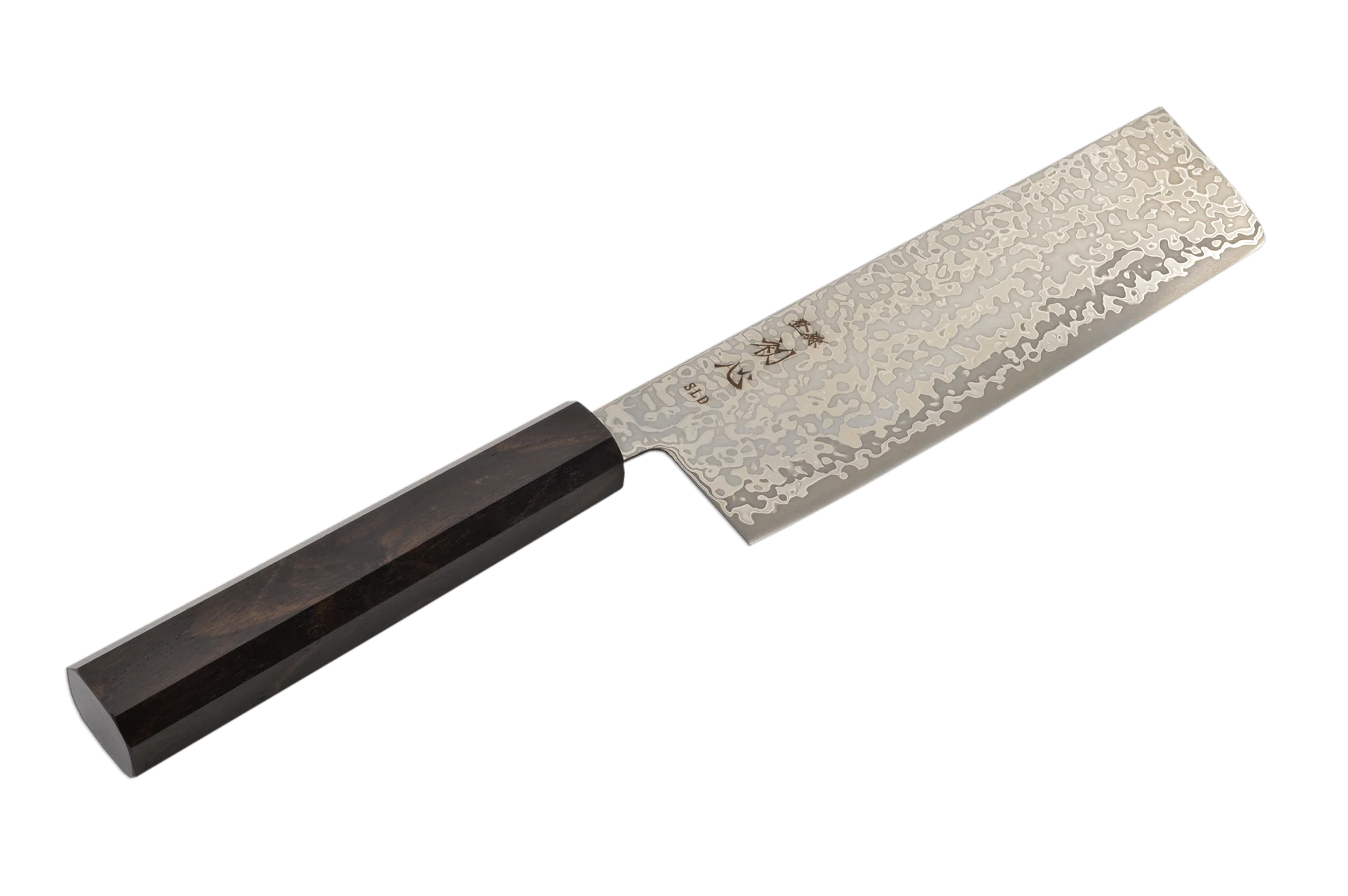 Hatsukokoro Hikari Damascus SLD Ebony Nakiri 170mm - Image 3