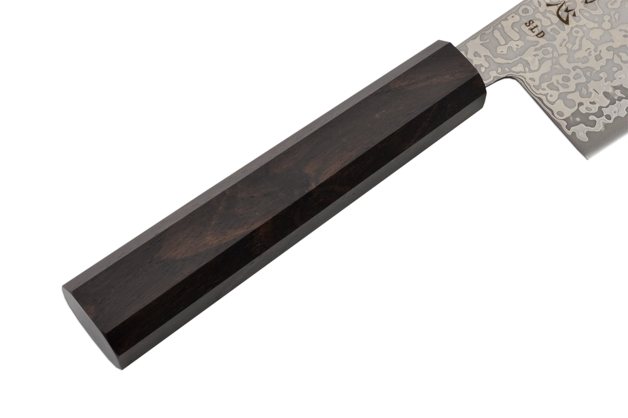Hatsukokoro Hikari Damascus SLD Ebony Nakiri 170mm - Image 4