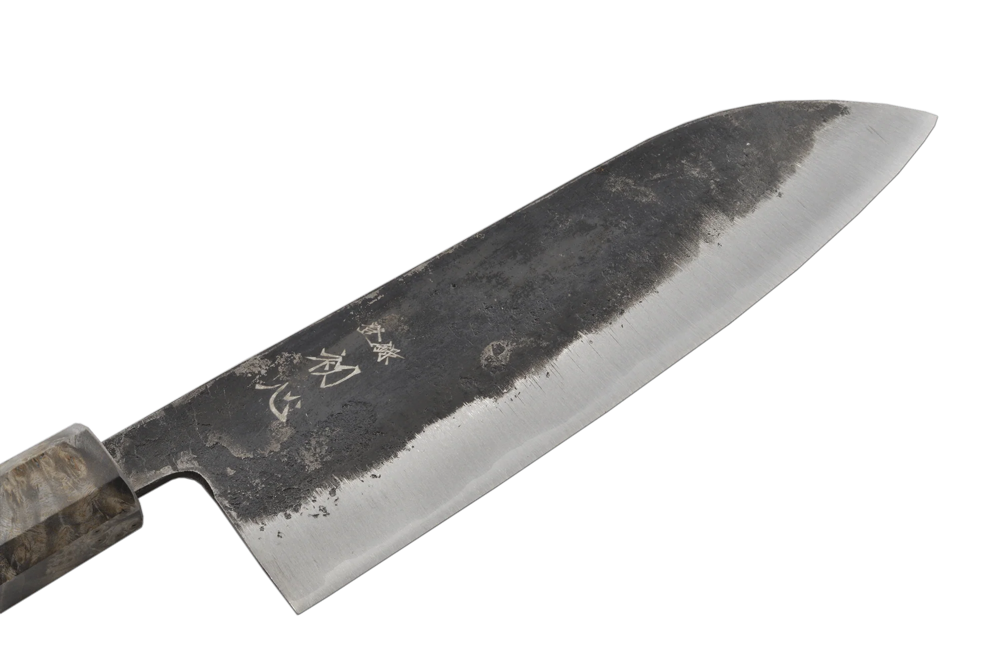 Hatsukokoro Kurogane Birch Santoku 165mm - Image 3