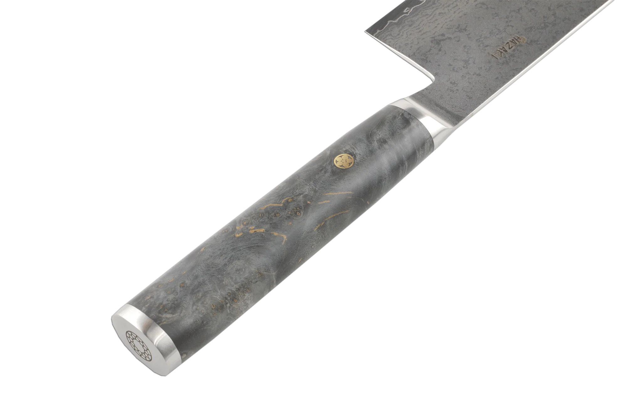 Hazaki Pro Maple Burl Nakiri 165mm - Image 2