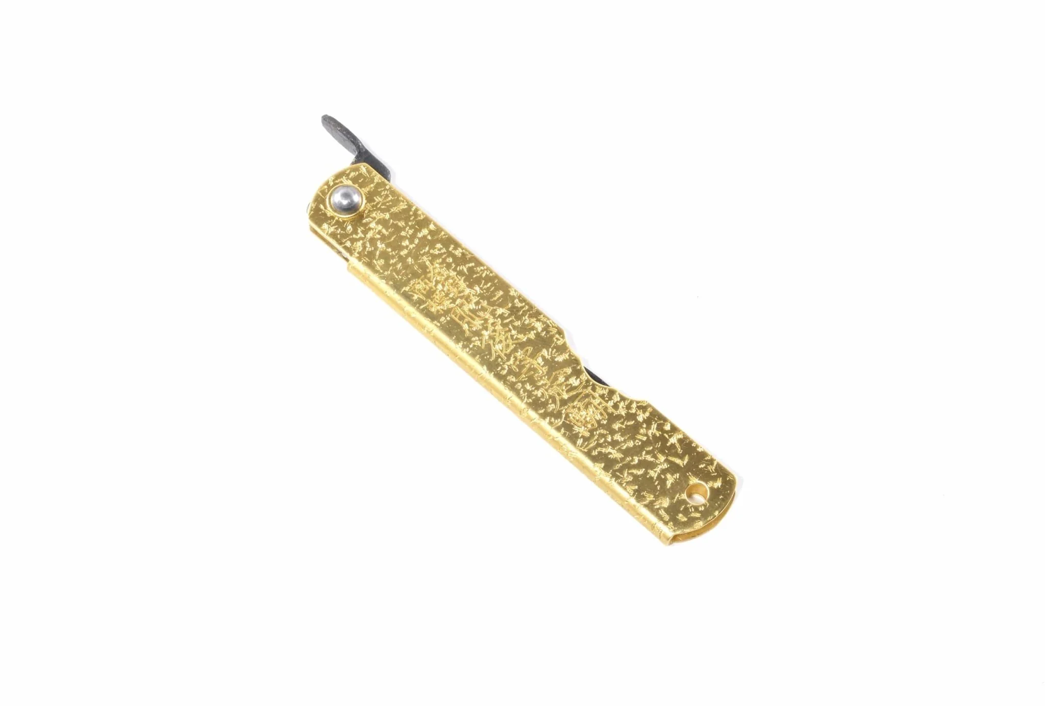 Higonokami Bright Gold Pocket Knife 75mm - Image 3