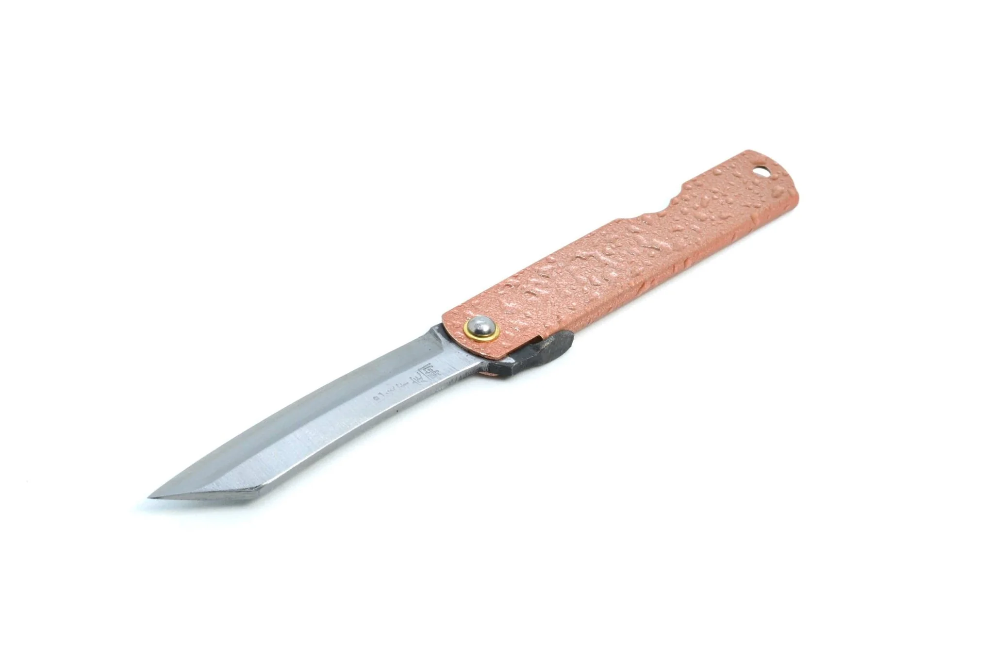 Higonokami Pink Water Drop Pocket Knife 75mm - Image 3