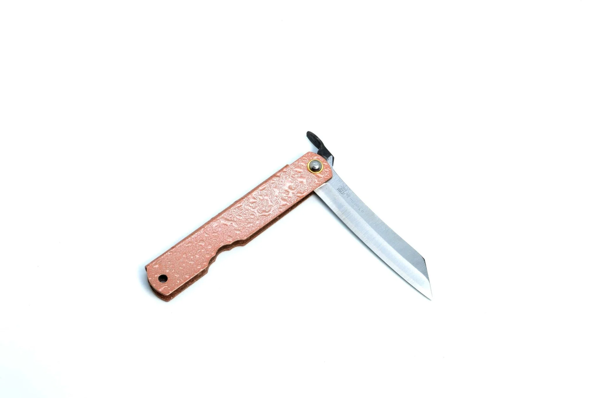 Higonokami Pink Water Drop Pocket Knife 75mm - Image 4