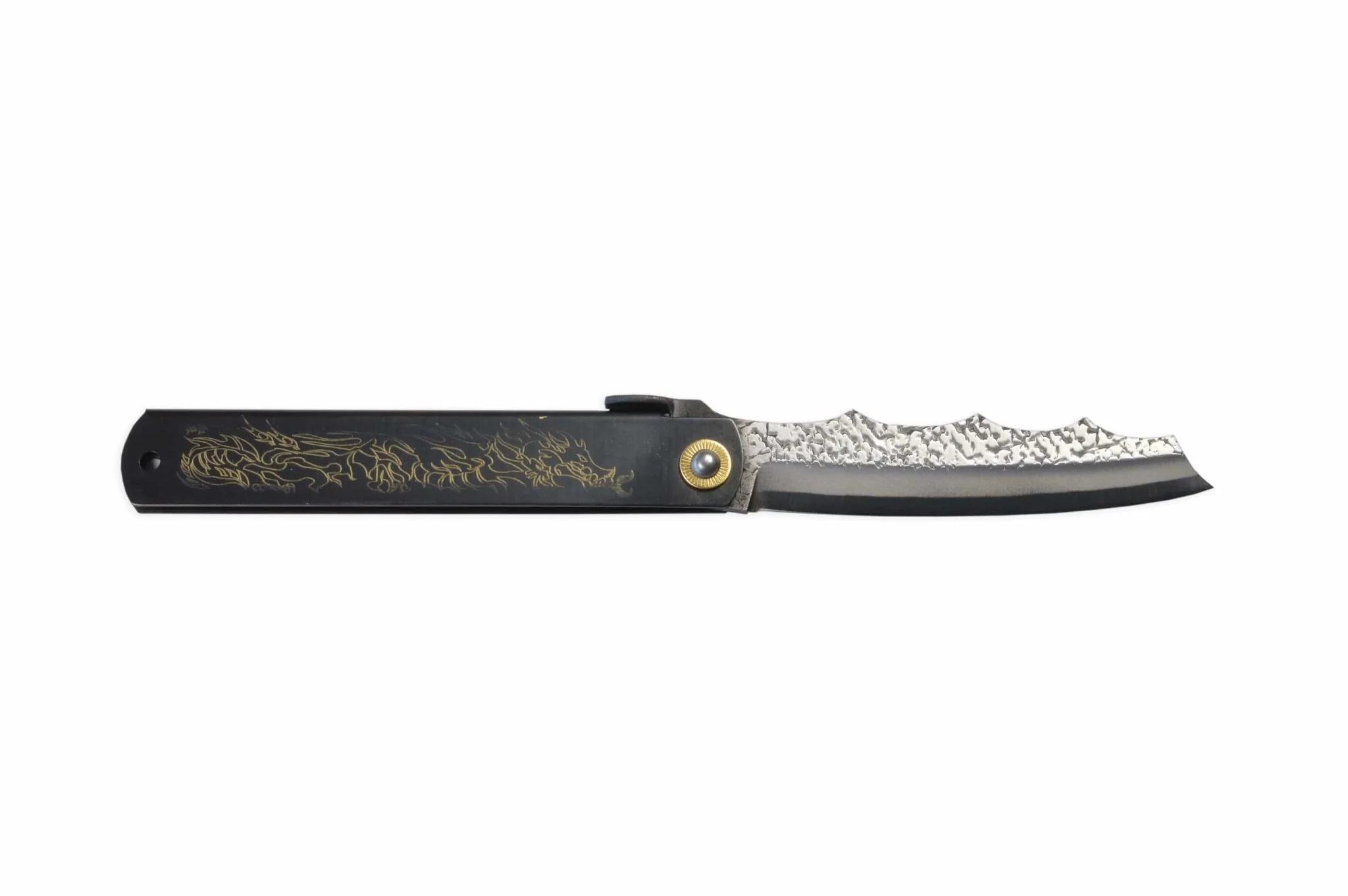 Higonokami Ryubu-Dragon Black Pocket Knife 90mm
