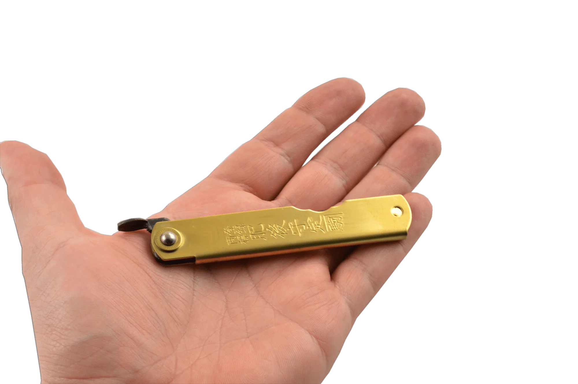 Higonokami Tsuchime Gold Pocket Knife 70mm - Image 2