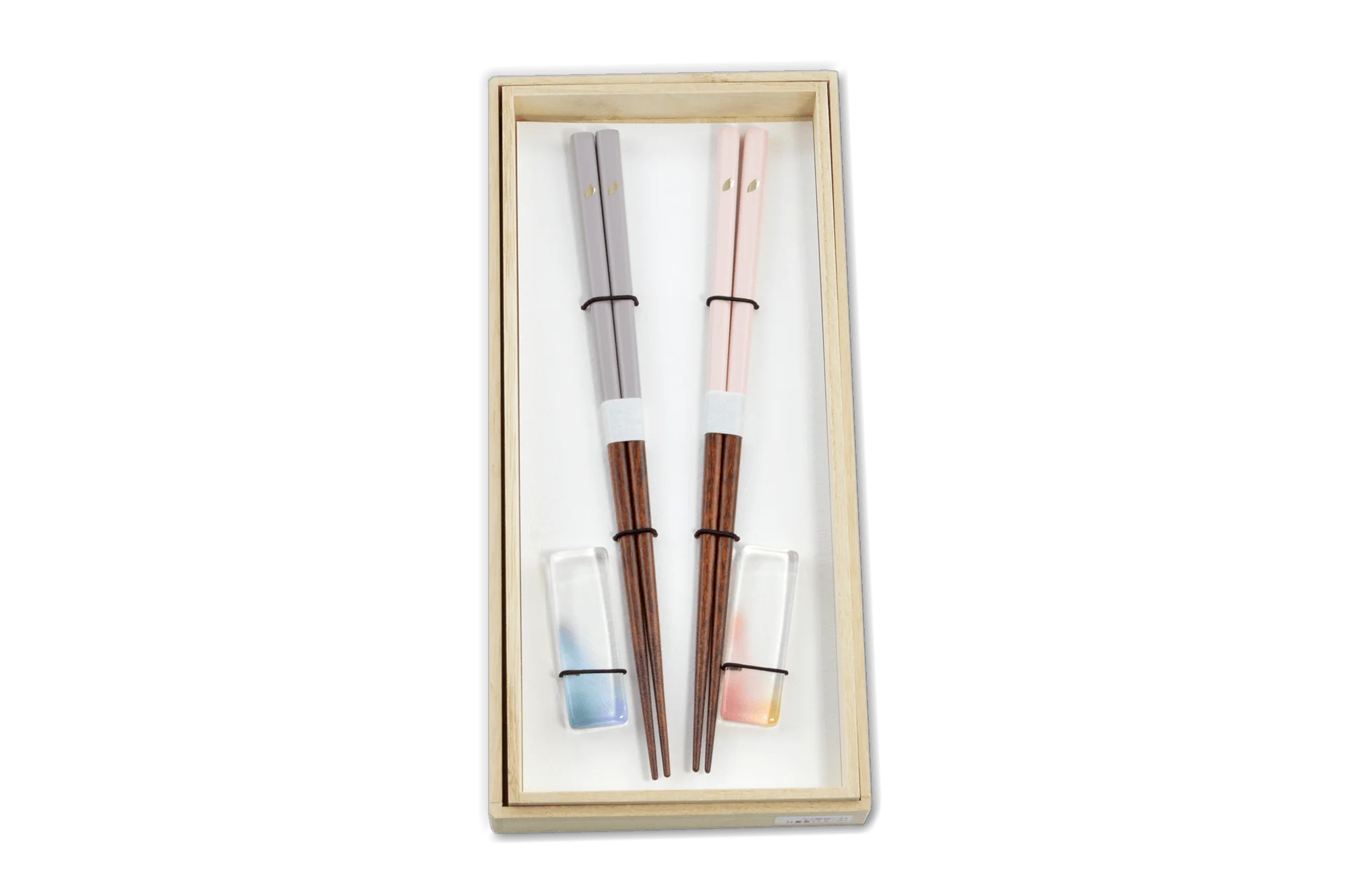Japanese Duo Glass Rest Chopsticks (Pair)