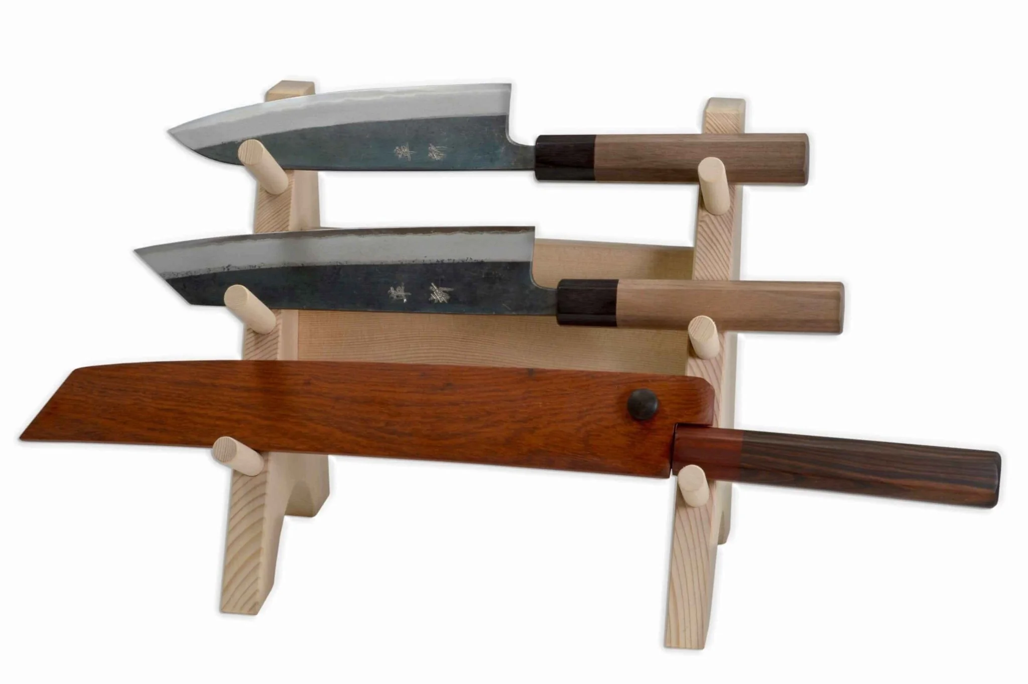 Japanese Katana Style (3) Knife Rack - Image 3