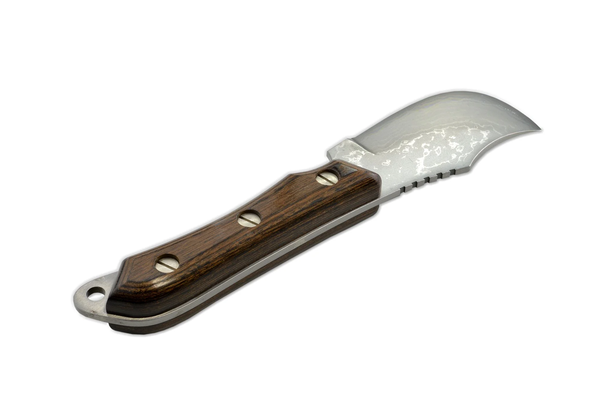 Kanetsune Damascus Seseragi Skinning 70mm - Image 2