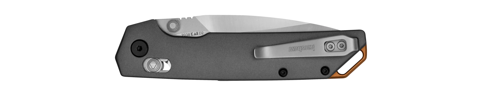 Kershaw Iridium - Classic Stonewashed (Gray) Pocket Knife 85mm - Image 2