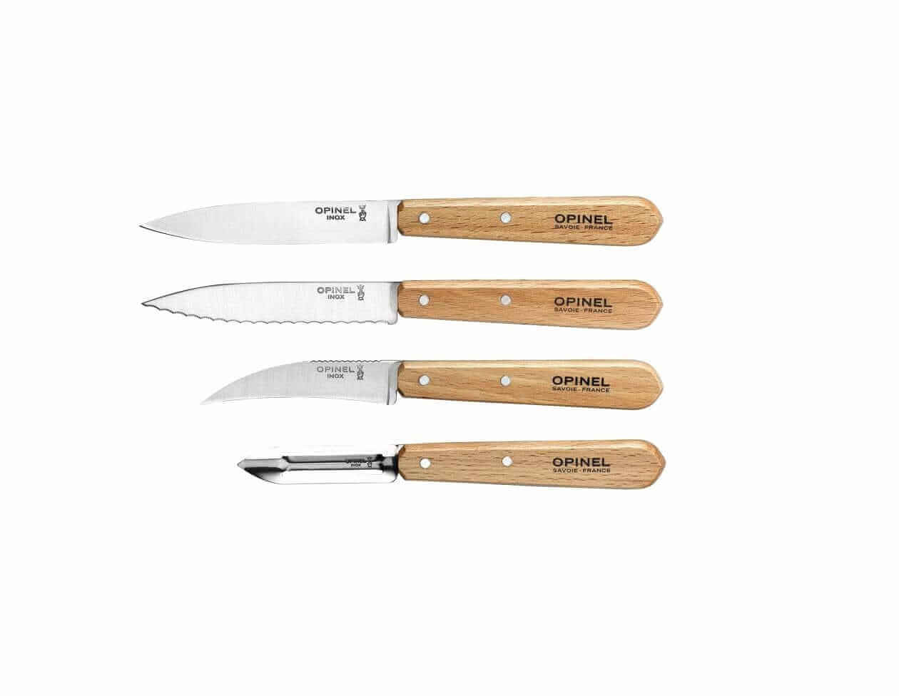 Les Essentiels Naturel 4-Pcs Opinel Utility Set