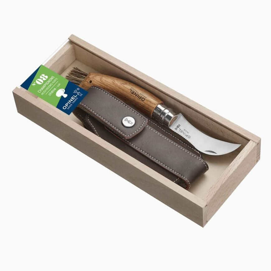 Mushroom Oak #8 with Sheath - Opinel Knife 70mm - Image 6