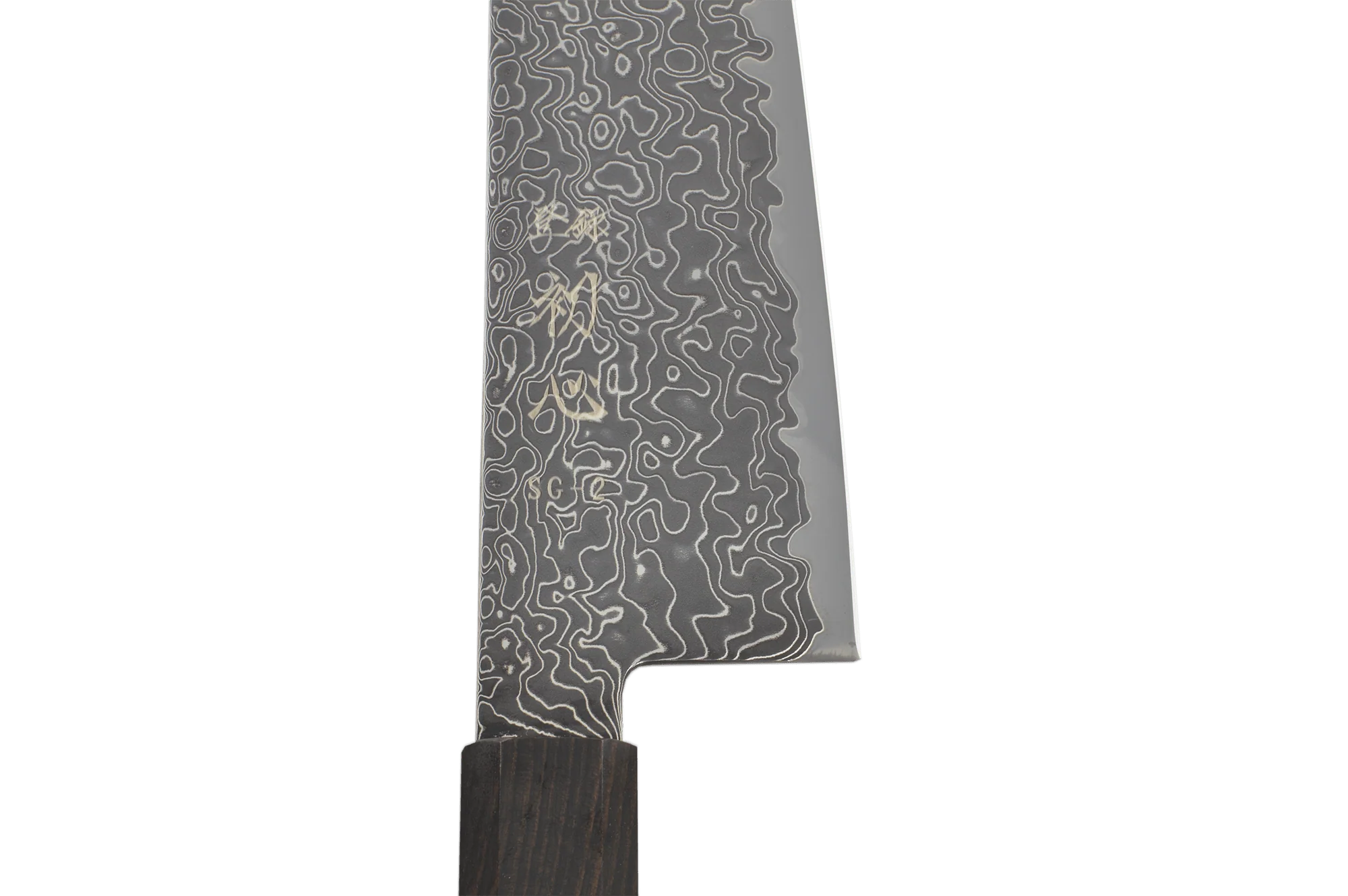 Ryuhyo Kurozome R2/SG2 Damascus Kiritsuke 210mm - Image 2