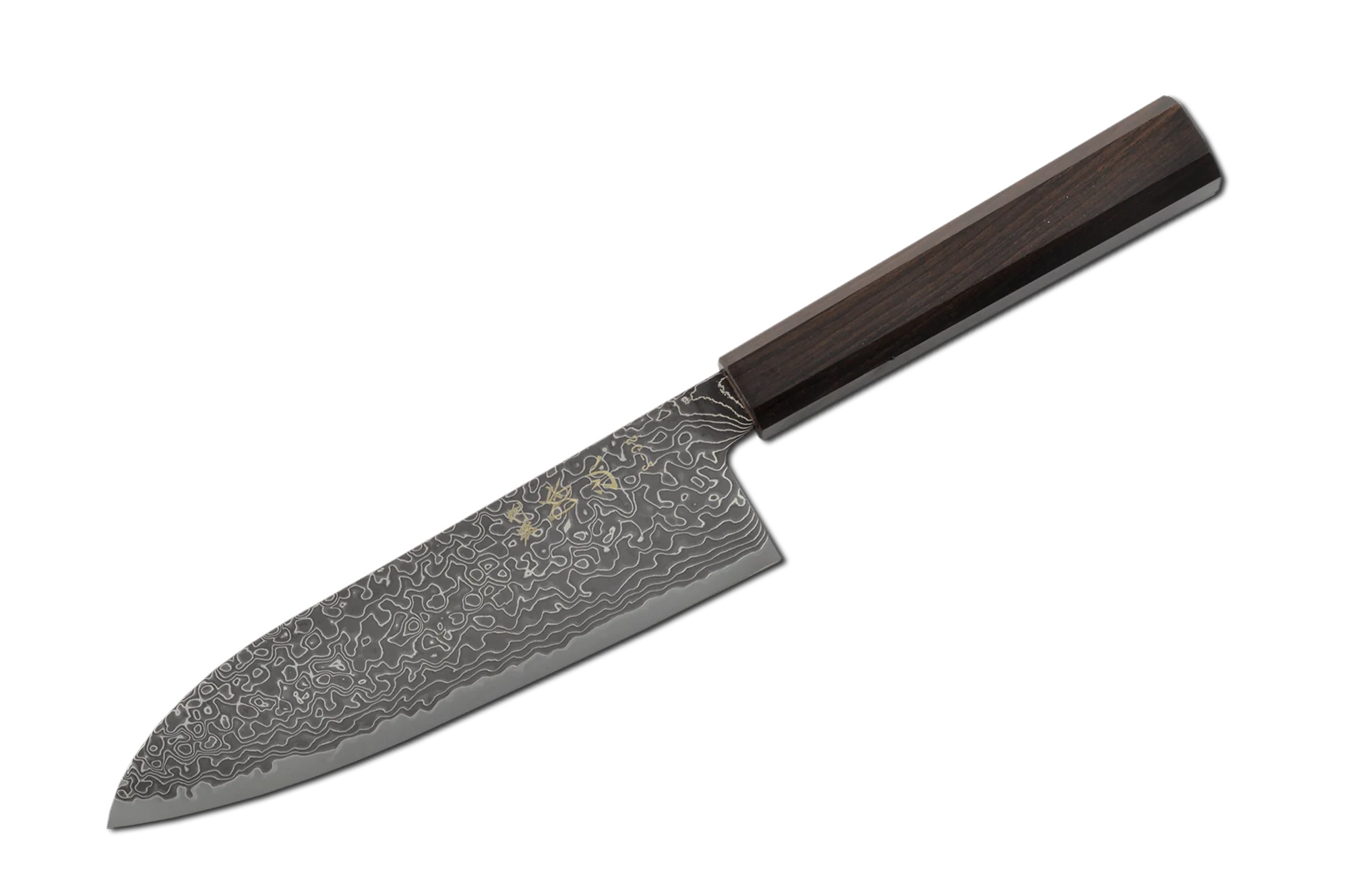 Ryuhyo Kurozome R2/SG2 Damascus Santoku 170mm