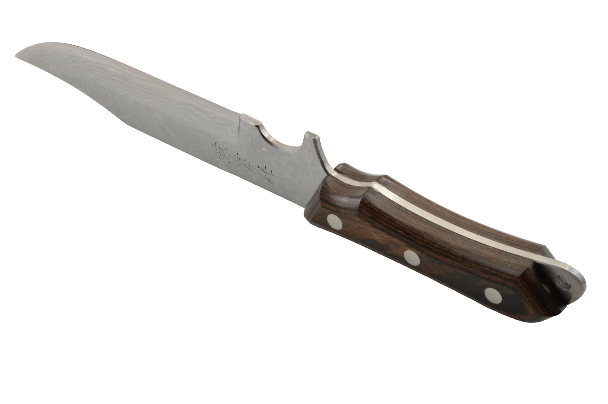 Seseragi Damascus AO Outdoor Hunting Clip Knife 125mm - Image 3