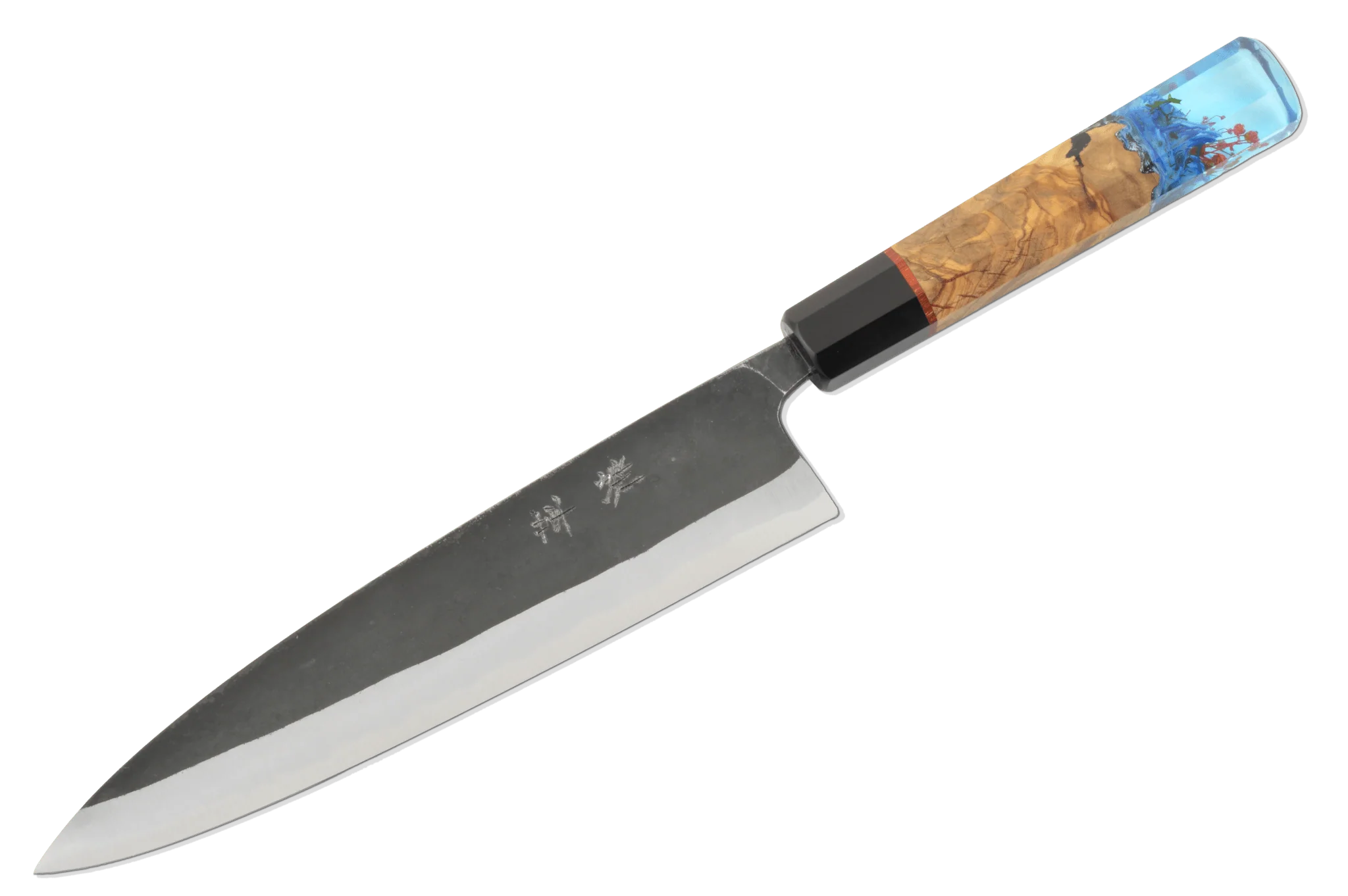 Shinka AO2 Kurouchi Custom Gyuto 210mm