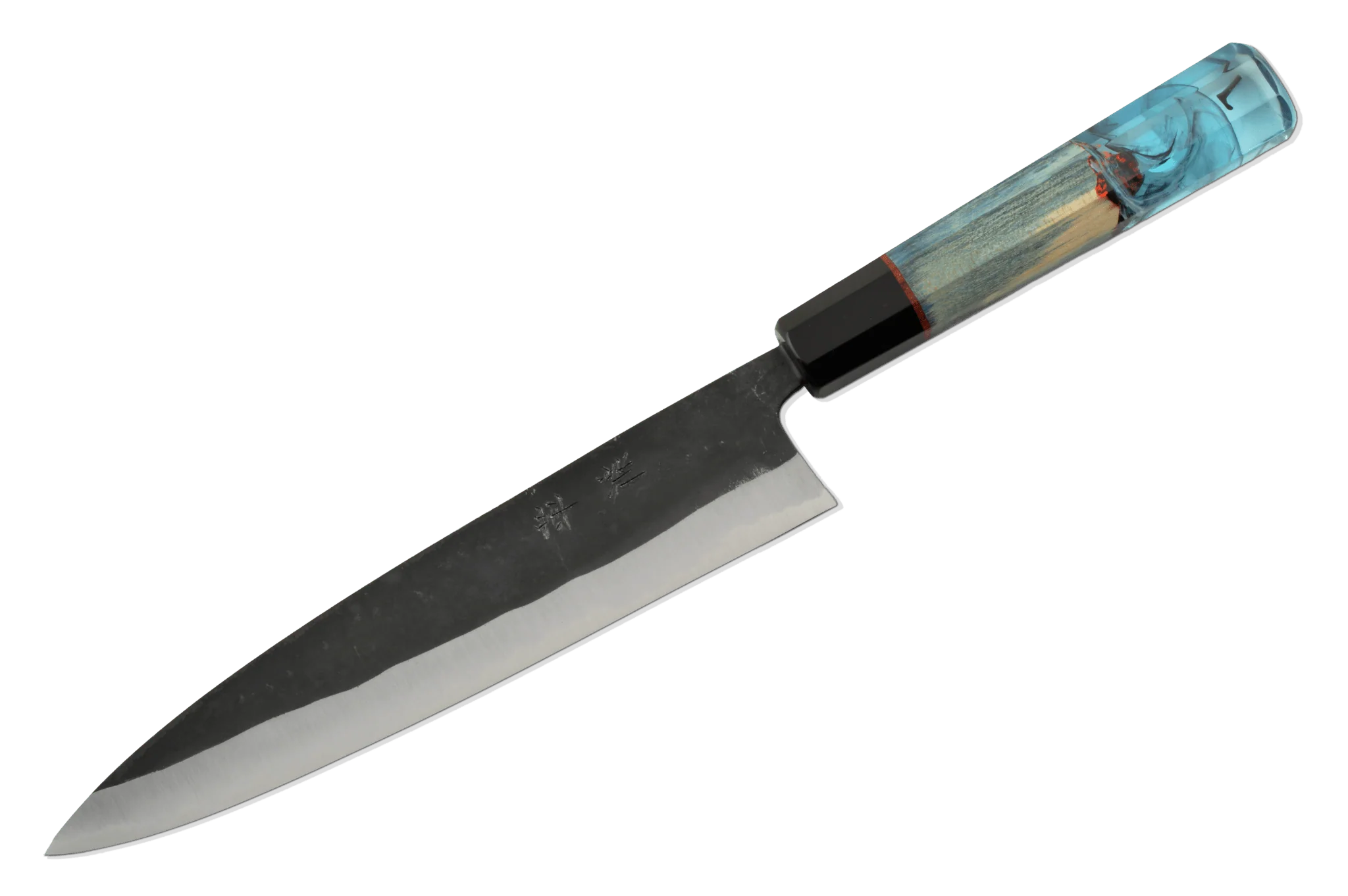 Shinka AO2 Kurouchi Custom Maple & Epoxy Gyuto 210mm