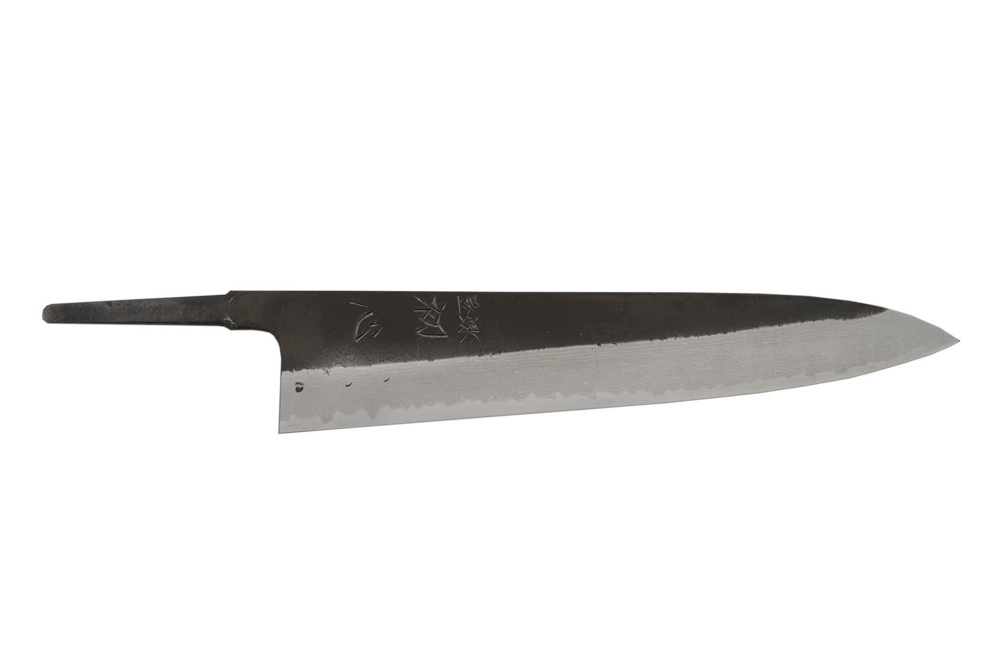 Shinkiro (Takahiro Nihei) AOS Damascus Kurouchi Gyuto 240mm (Blade Only)