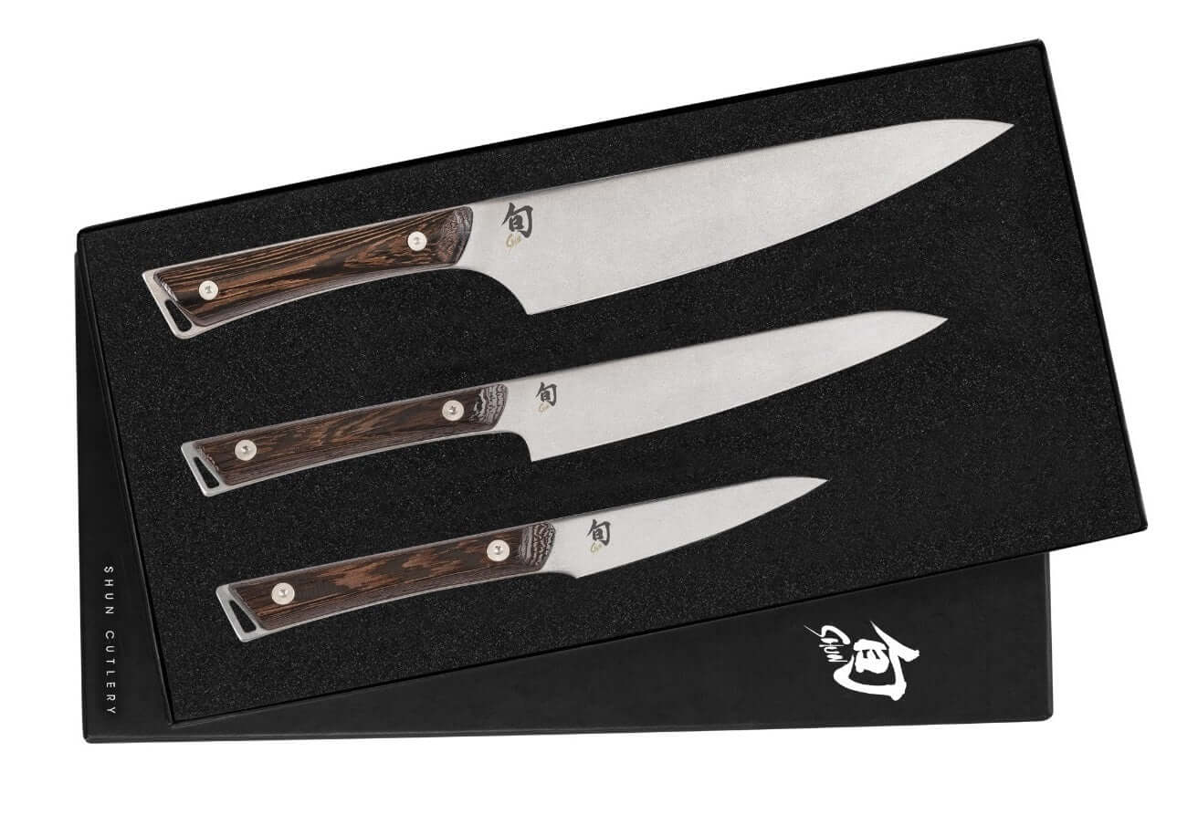Shun Kanso 3-Pcs Starter Japanese Knife Set