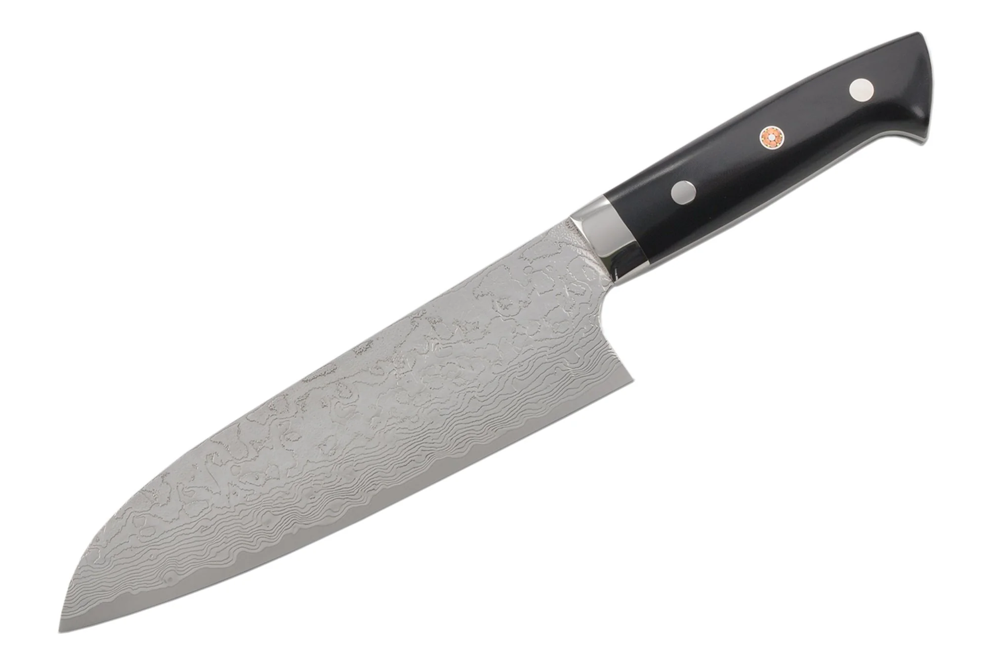 Takeshi Saji R2 Diamond Damascus Santoku 180mm