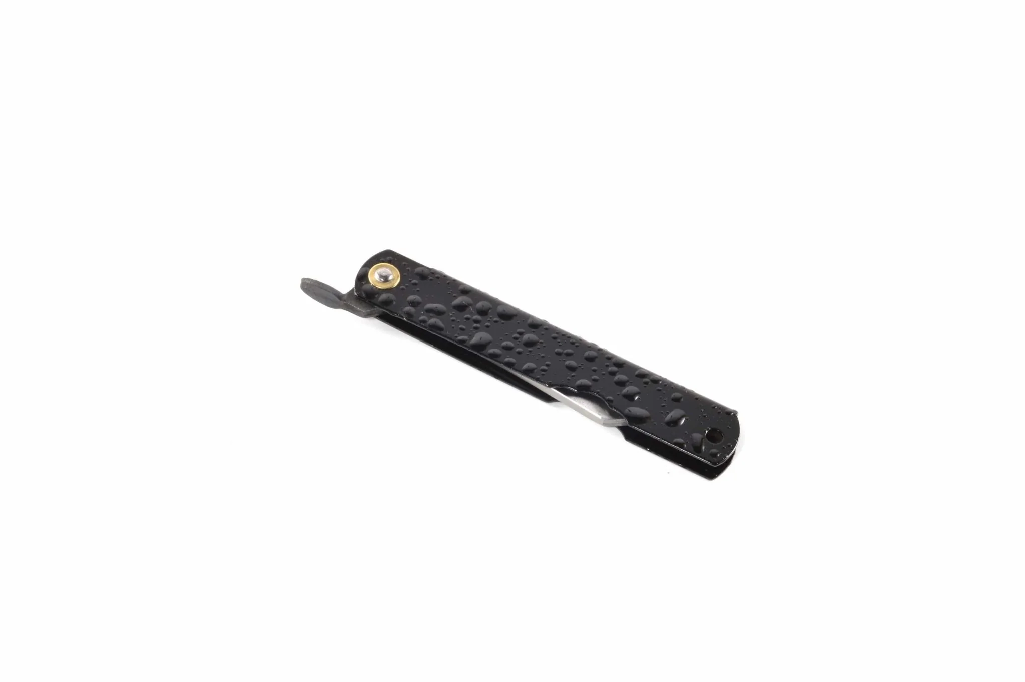 Higonokami Black Water Drop Pocket Knife 75mm - Image 4