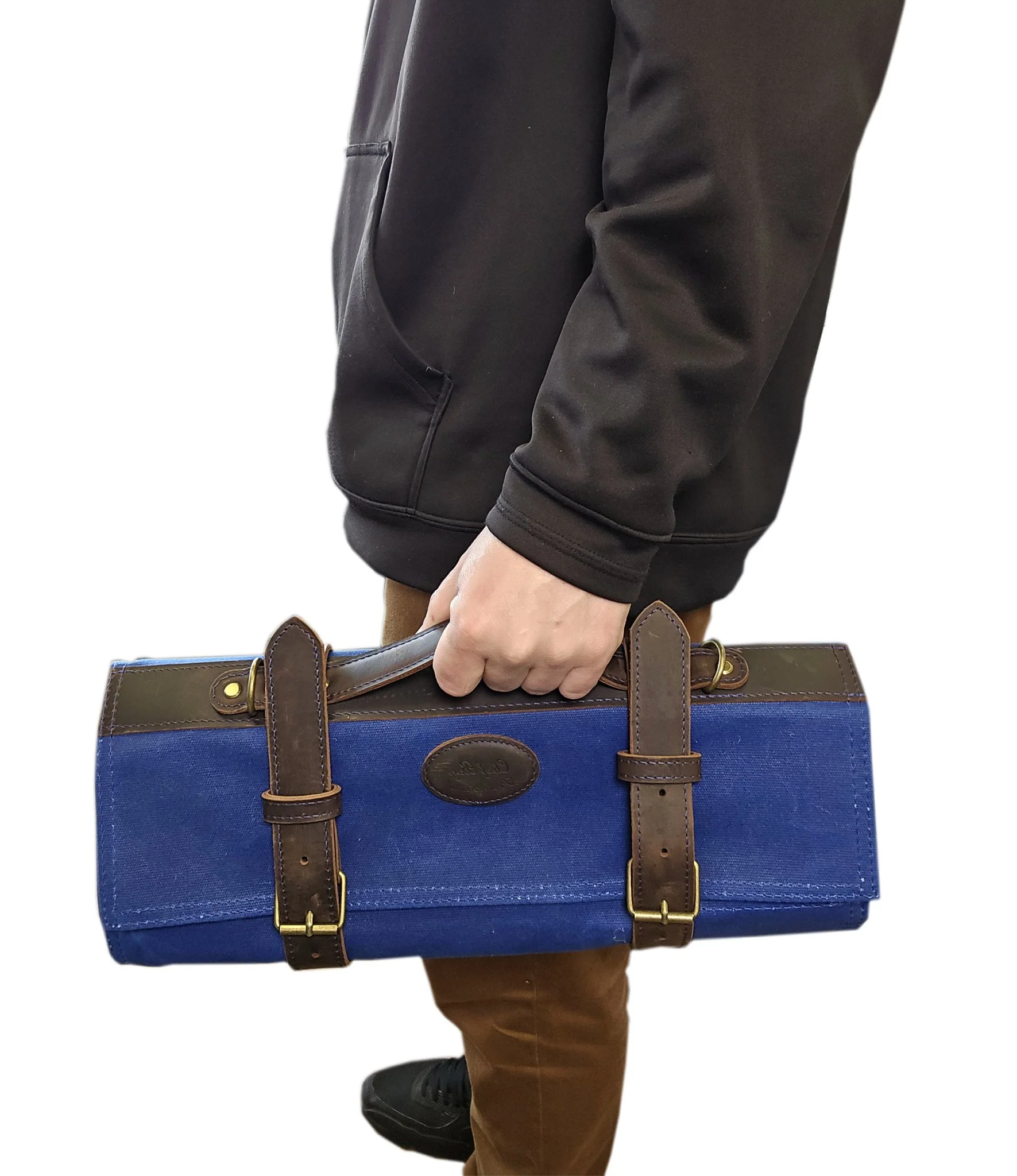 Professional Waxed Canvas Chef Knife Roll (12 Slots) - Image 3