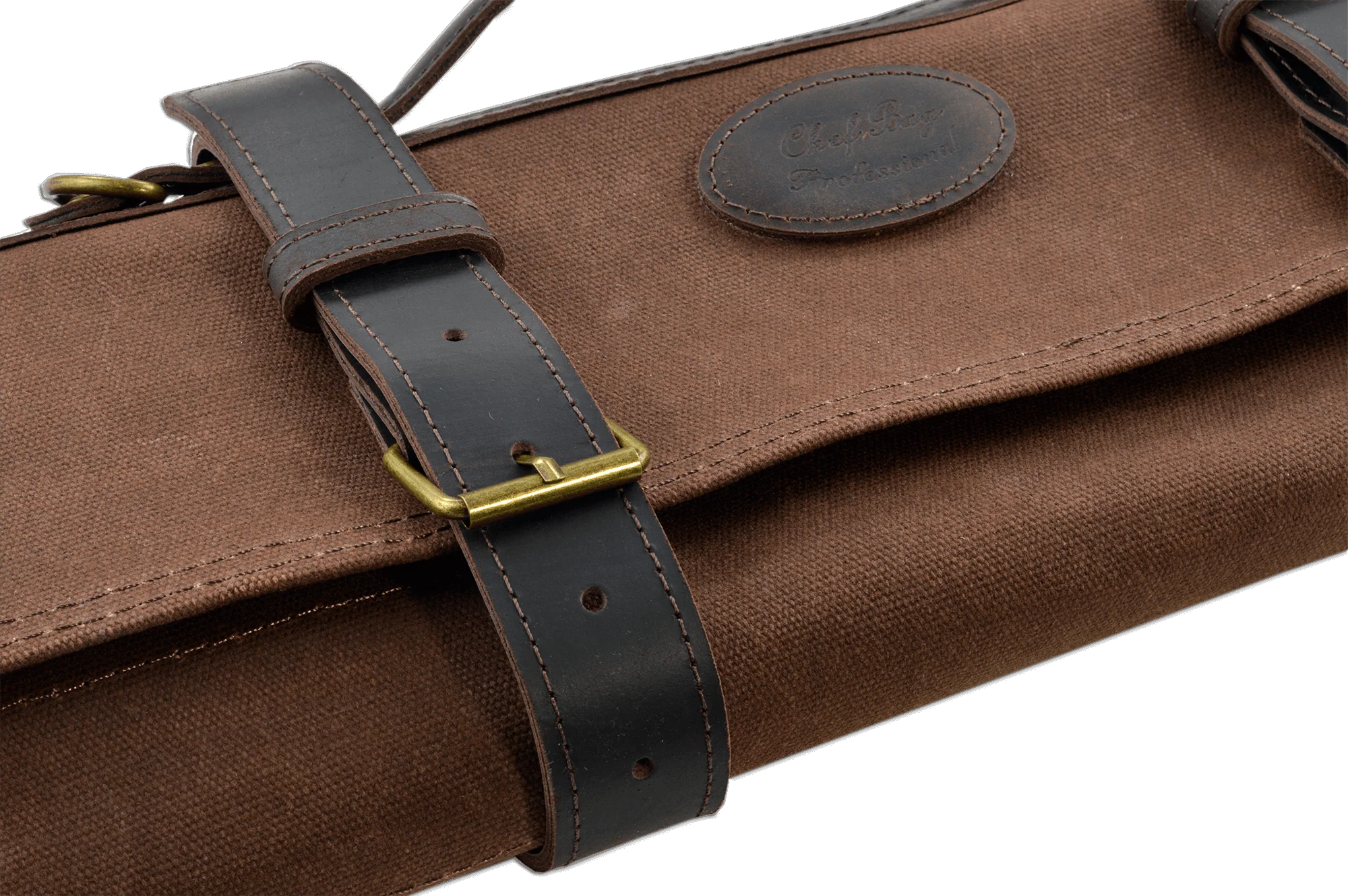 Professional Waxed Canvas Chef Knife Roll (12 Slots) - Image 6